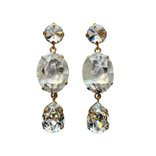 Custom Jean Paul Gautier x Swarovski Crystal Drop Earrings