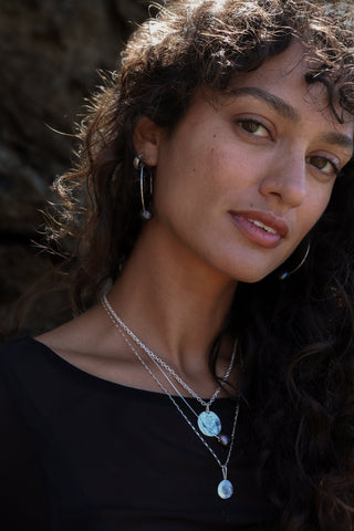 Mother of Pearl Crater Necklace