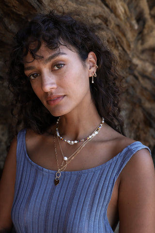 Pearl Bolo Necklace