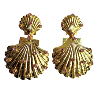Gigi Pink Shell Earrings