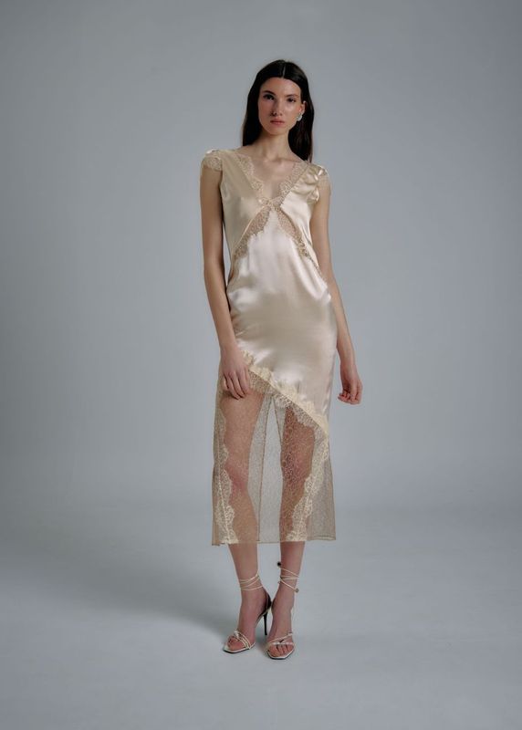 Ibiza Silk Slip Gown