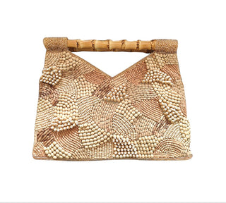 Wood Beads Bamboo Handle