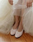 Lace Mesh Ballerina Flats