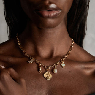 Adorned Pearl Necklace