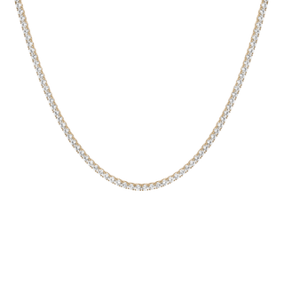 Unbreakable Lab Grown White Sapphire Tennis Necklace