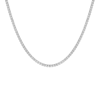 Unbreakable Lab Grown White Sapphire Tennis Necklace