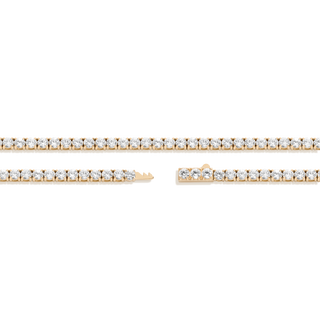 Unbreakable Lab Grown White Sapphire Tennis Necklace