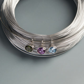 Lab Grown Aquamarine Oval Pendant Collar Necklace