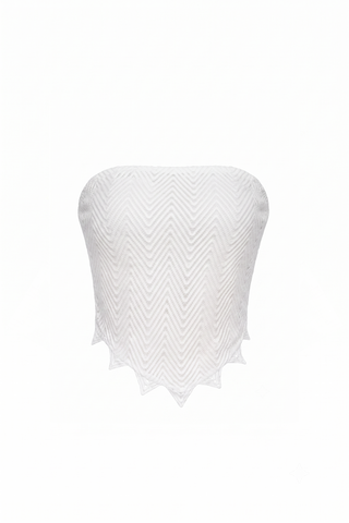 Willow Bandeau Top White Bezzia