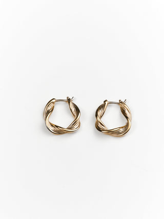 Sunny Twisted Hoops