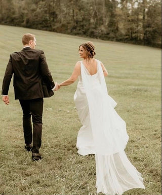 Tailored Tulle English Net Bridal Cape, bridal cape at Mae Bridal, hand sewn in Portland, Oregon