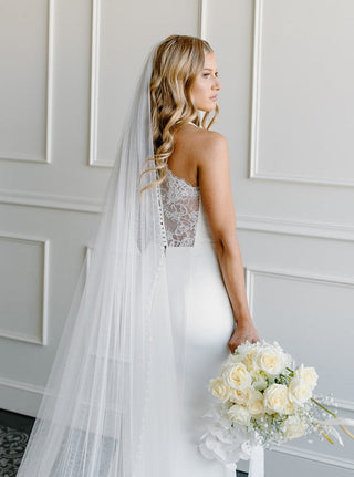 English Net Veil by Tailored Tulle at Mae Bridal, english net veil, english net wedding veil