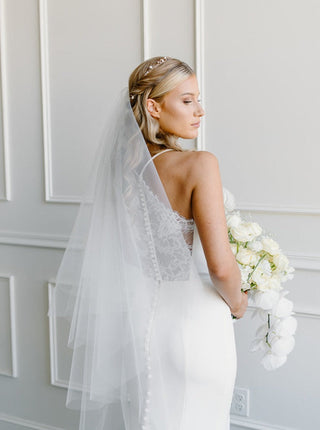 Four Layer Tulle Veil by Tailored Tulle at Mae Bridal, four layer tulle veil, voluminous wedding veil