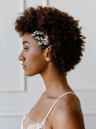 Tailored Tulle Opalescent Jewel Hair Comb, bridal hair accessories at Mae Bridal