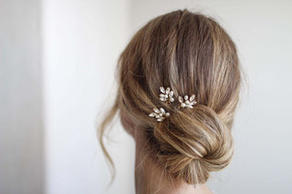 Pearl and Crystal Pin Clusters by Tailored Tulle at Mae Bridal, bridal hair pins, pearl hair pins