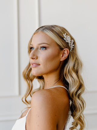 Pearl Branch Hair Comb by Tailored Tulle at Mae Bridal, pearl bridal hair comb, wedding hair comb