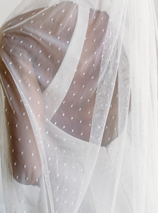 Swiss Dot Veil by Tailored Tulle at Mae Bridal, swiss dot veil, swiss dot wedding veil