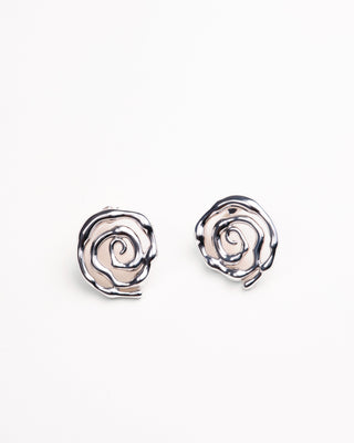 Bridal jewelry at Mae Bridal, the Their Studios Shelby Swirl Earrings, detail
