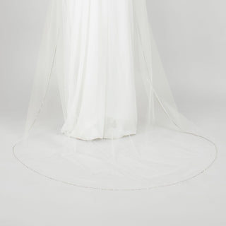 Tinsley Chapel Veil with Crystal Train