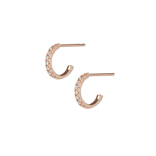Diamond Huggie Earrings