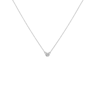 Mini Diamond Bezel Necklace