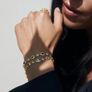 Gemstone Tennis Bracelet