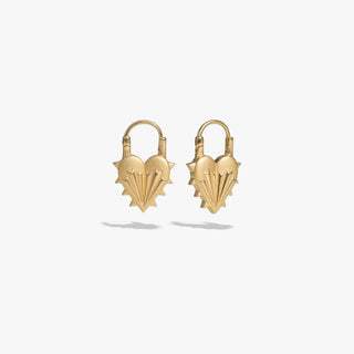 Spiked Heart Earrings
