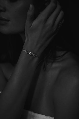 Bezel Gold Bolo Bracelet