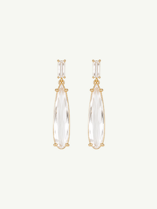 Baguette Dewdrop Earring