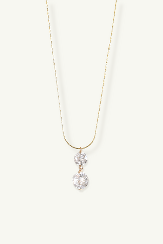 Round Crystal Pendant Necklace