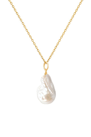 Naya Baroque Pearl Necklace 18k On Sterling