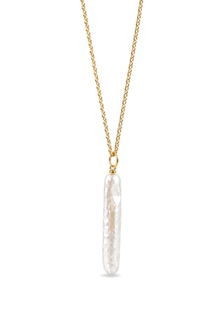 Nora Pearl Necklace 18k On Sterling