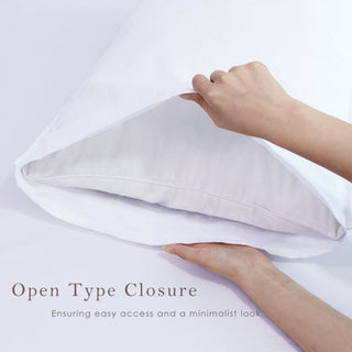 100% Pure French Linen Pillowcases (Set of 2) - White