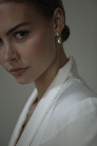 Pearl Double Drop Earrings