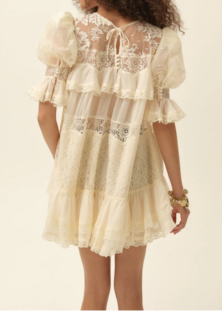 Elara Ruffle Mini Dress
