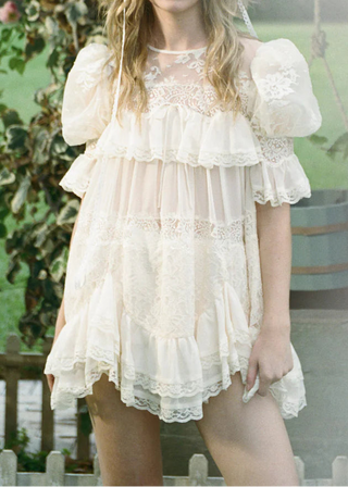 Elara Ruffle Mini Dress