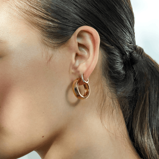 Thin Forever Diamond Hinged Huggie Earrings