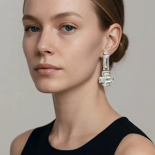 Jean Paul Gaultier x Swarovski Clear Crystal Earrings