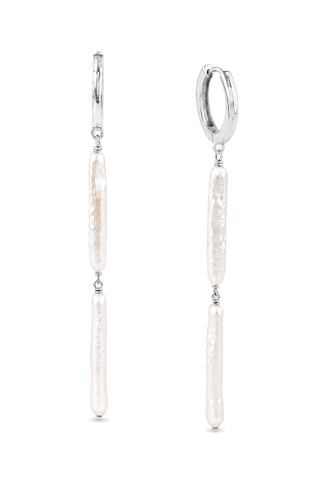 Ariko Pearl Huggies Silver