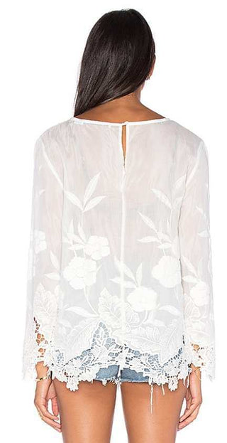 Mcgraw Embroidered Blouse | Black