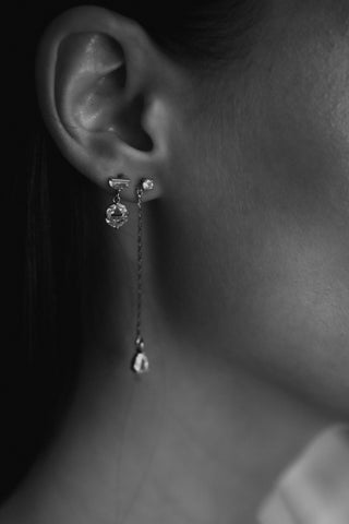 Micro Glass Drop Earrings