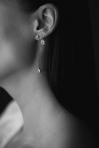 Micro Glass Drop Earrings
