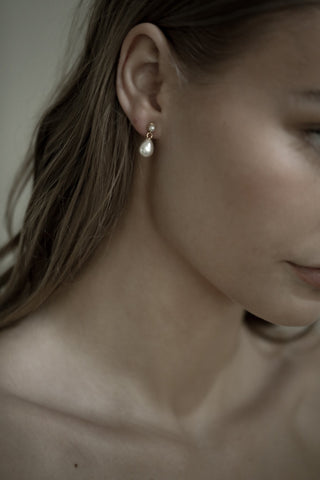 Pearl Micro Drop Earrings