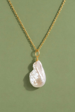 Naya Baroque Pearl Necklace 18k On Sterling