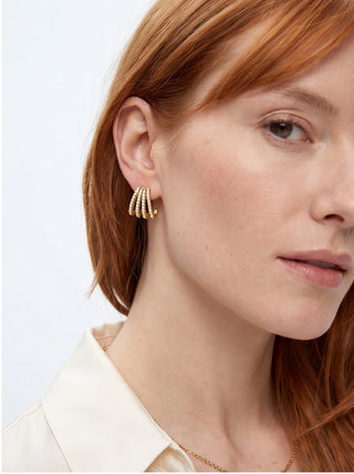 Radiant Fan Curve Earrings
