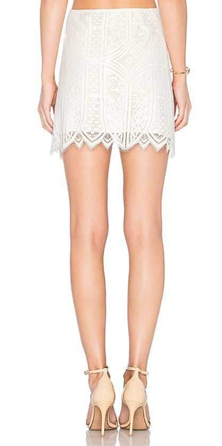 Nicholas Skirt | Whisper White