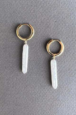 Nora Pearl Huggies 18k On Sterling