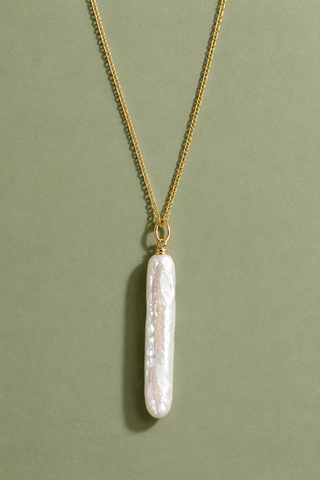 Nora Pearl Necklace 18k On Sterling