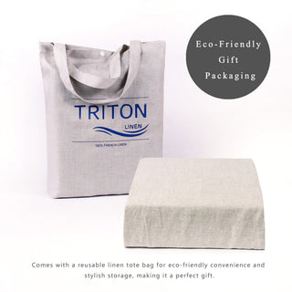 100% Linen Duvet Cover - Natural Linen Duvet Cover Only