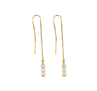 Pearl Threader Earrings